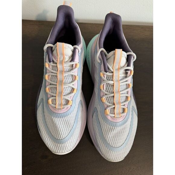 adidas Women's 10 Alphabounce+ Running Shoes Sneakers Purple Teal New - Picture 5 of 5